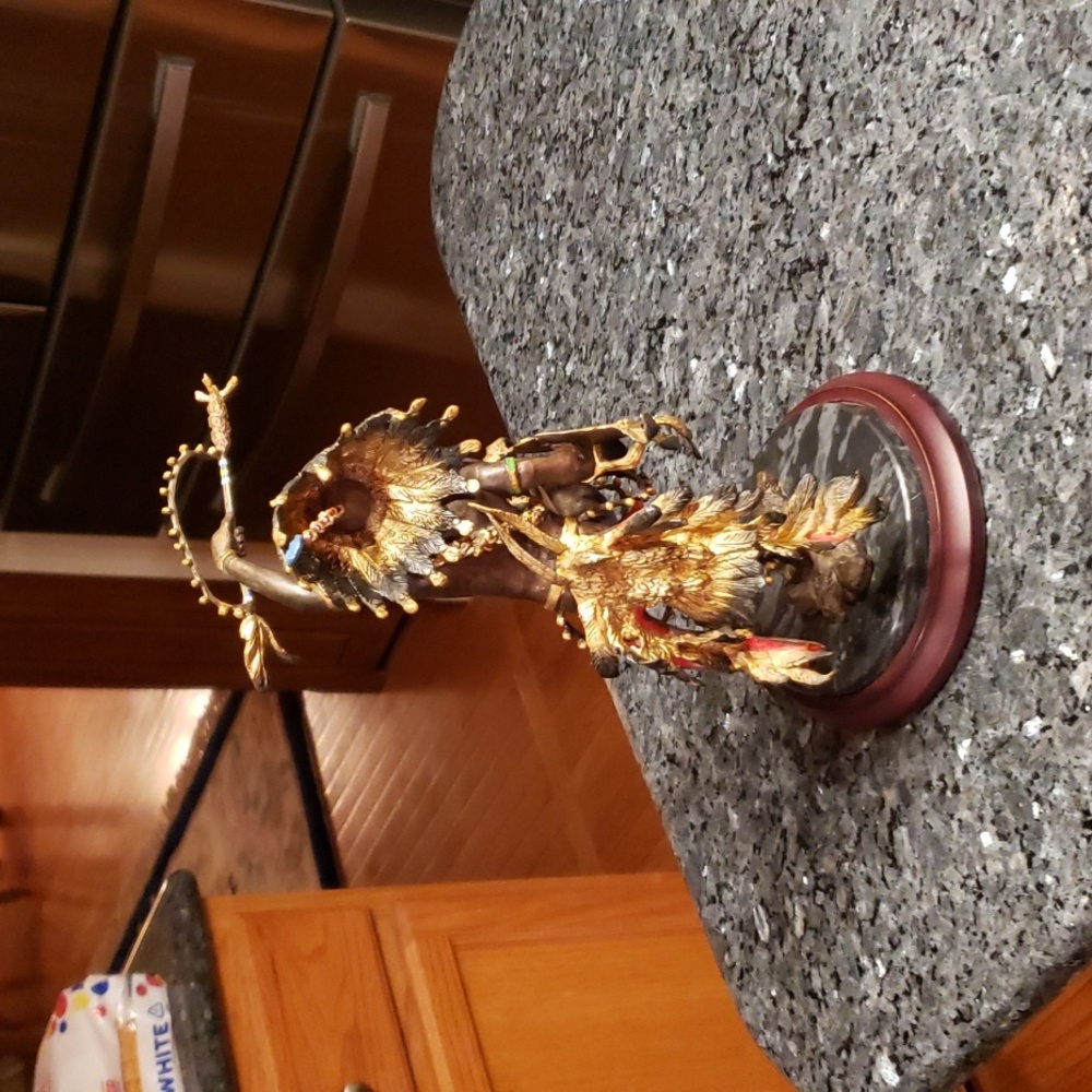 Indian SPIRIT OF THE THUNDERBIRD NATIVE AMERICAN ART STATUE - Picture 5 of 14